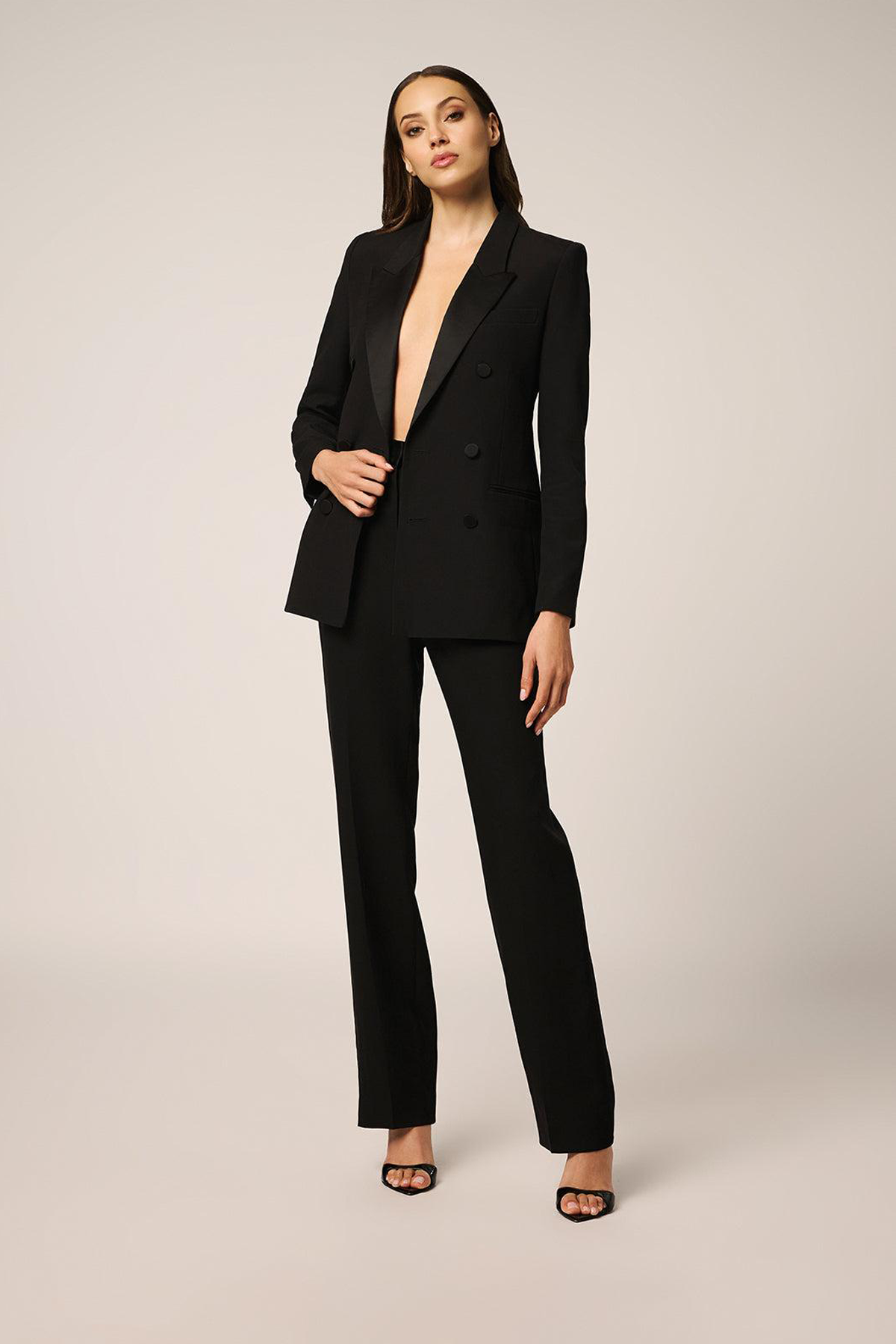 Kiki de Montparnasse Tuxedo Double Breasted Blazer