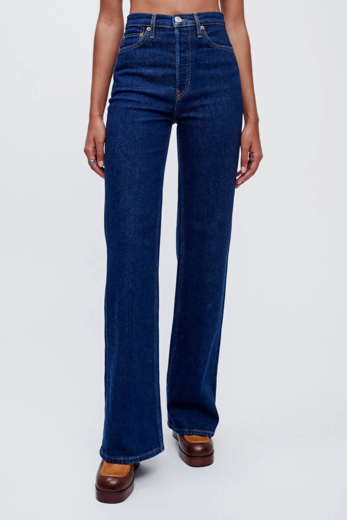 Re/Done 70s Ultra High Rise Wide Leg Jeans