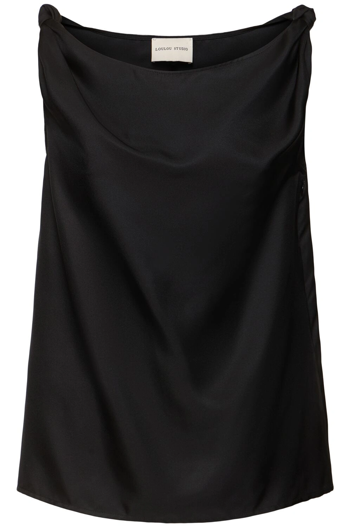 Loulou Studio Remy Draped Sleeveless Top