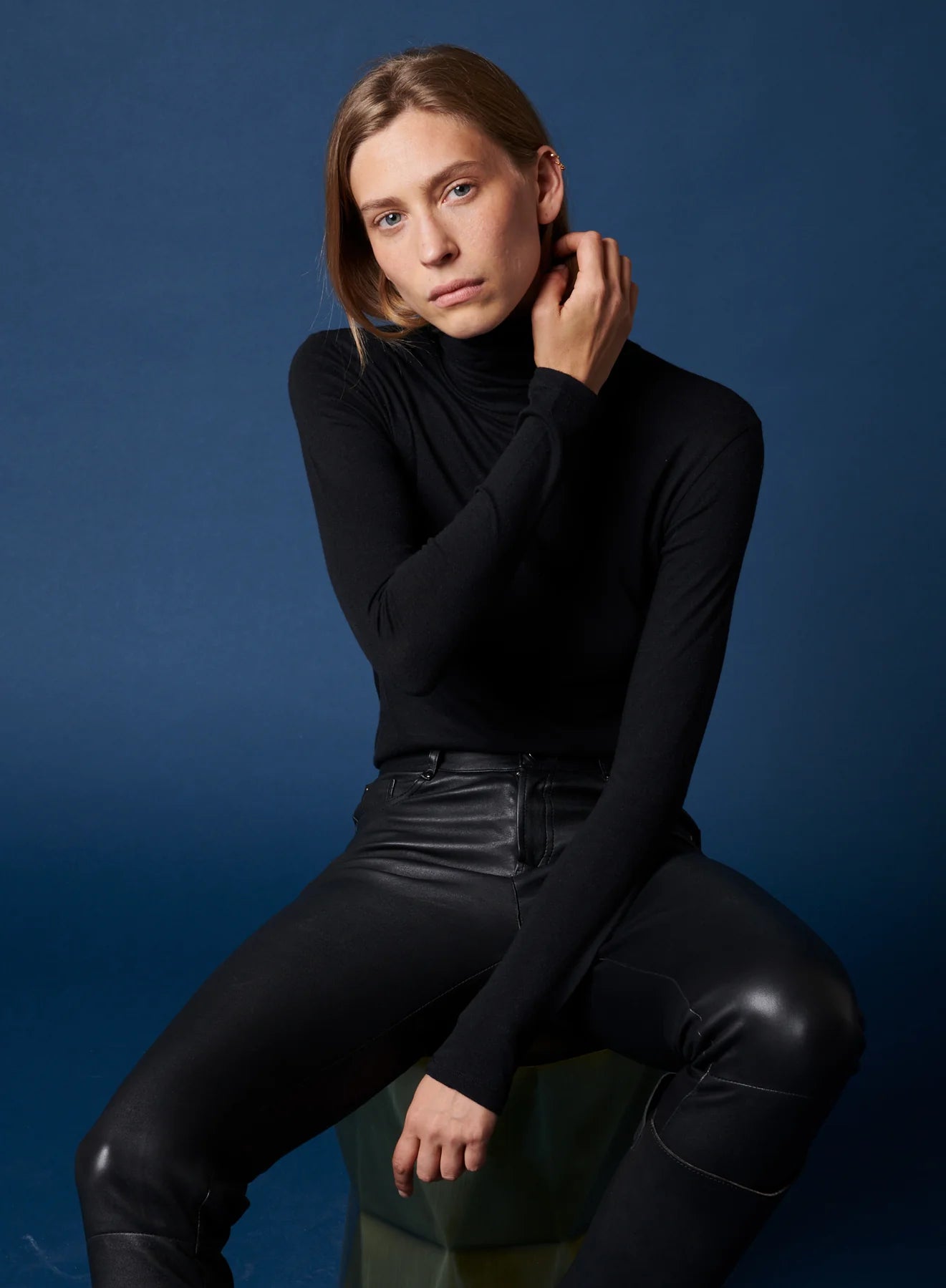Majestic Soft Touch Long Sleeve Turtleneck