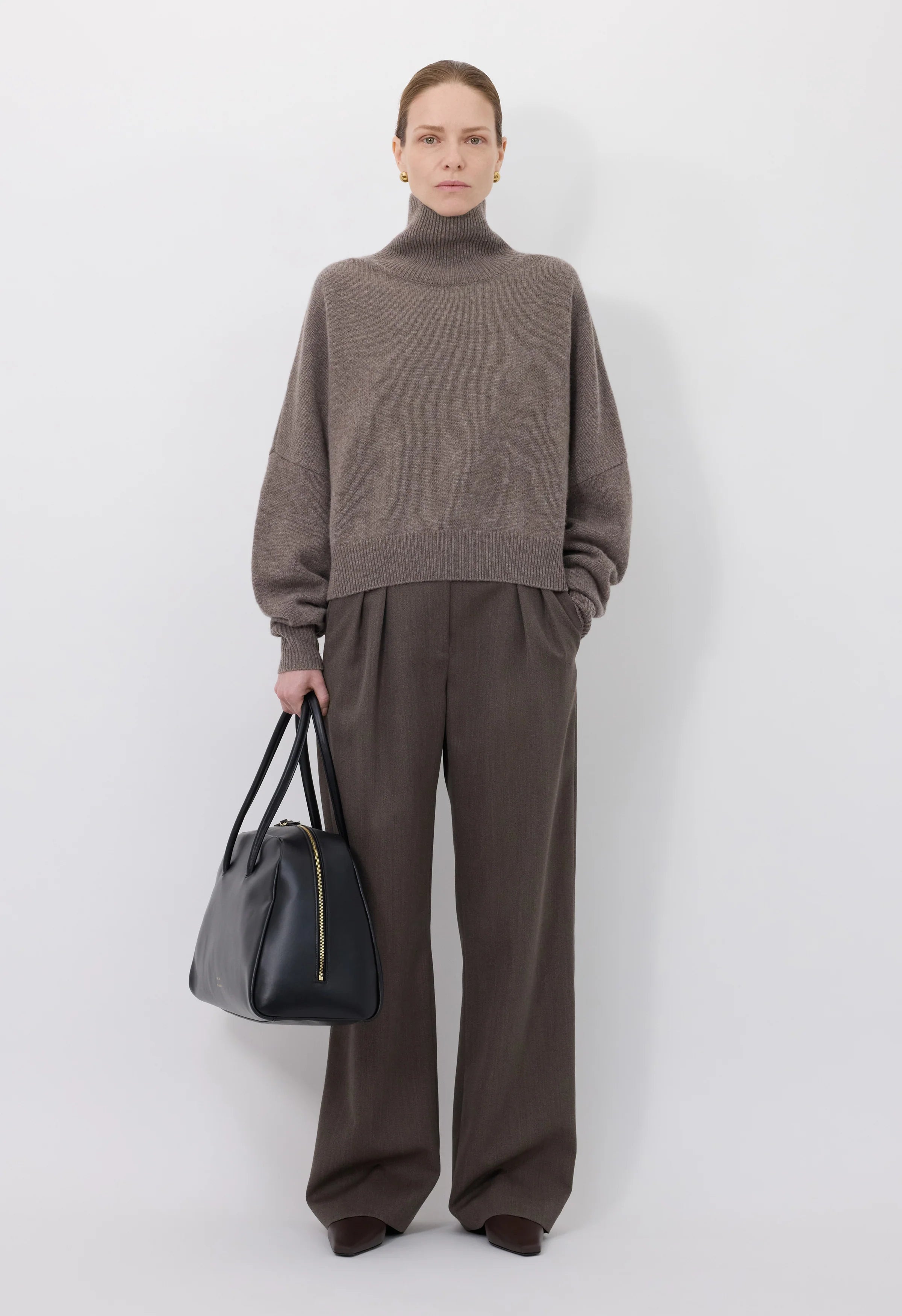 Loulou de Saison LUKE Stand Collar Sweater