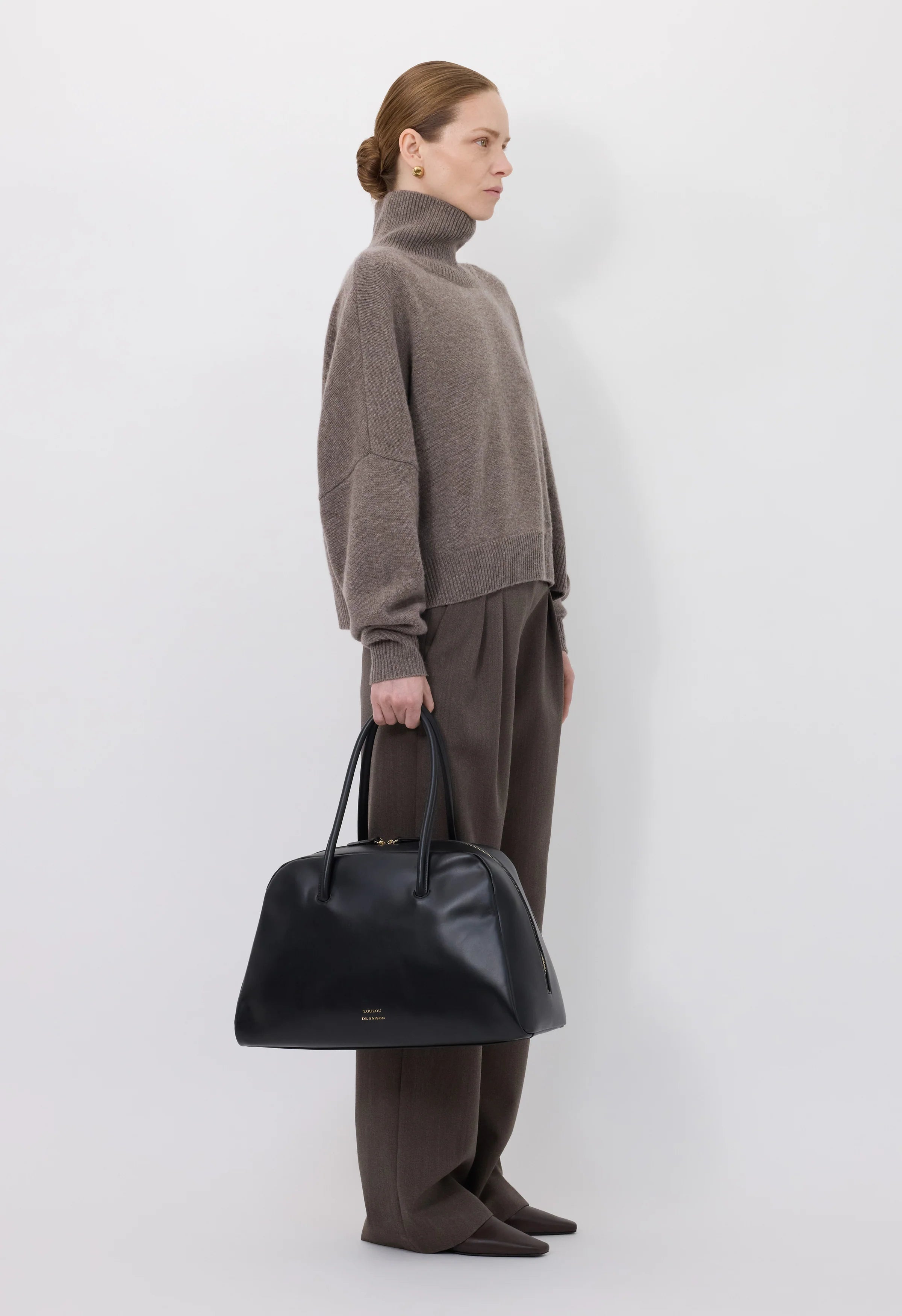 Loulou de Saison LUKE Stand Collar Sweater