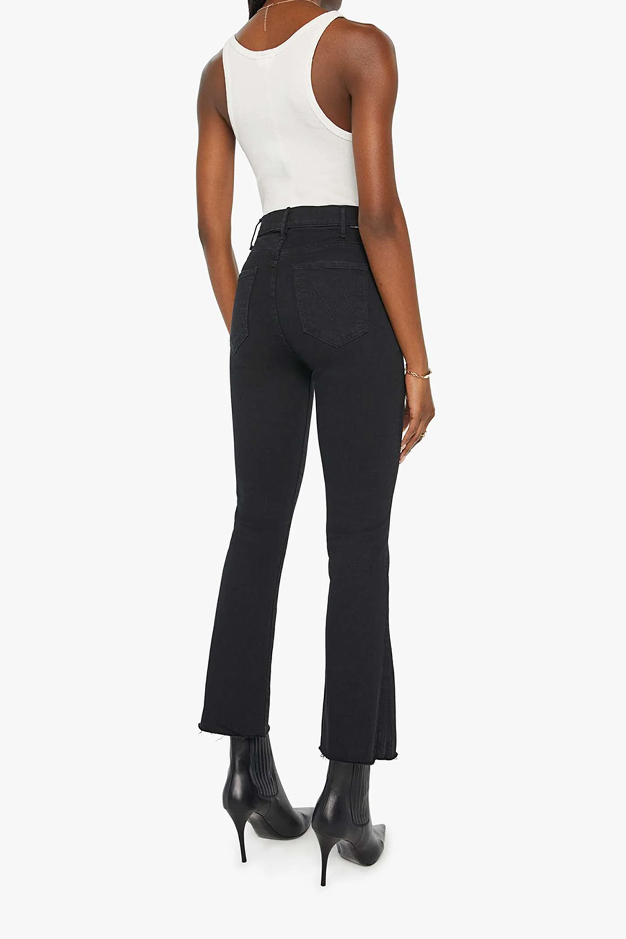 Vaqueros deshilachados hasta los tobillos Mother The Hustler