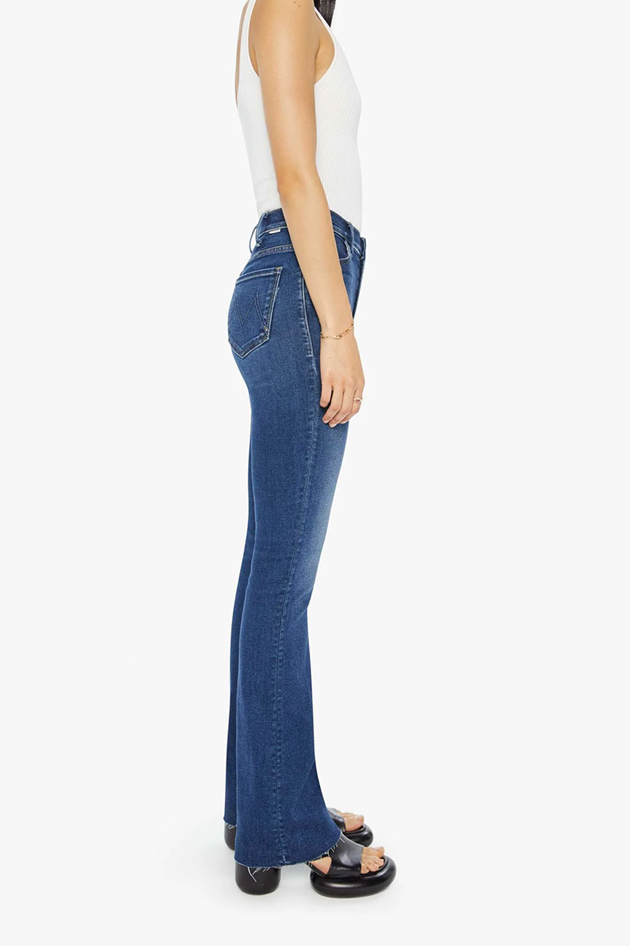 Mother The Hustler Heel Fray Jeans