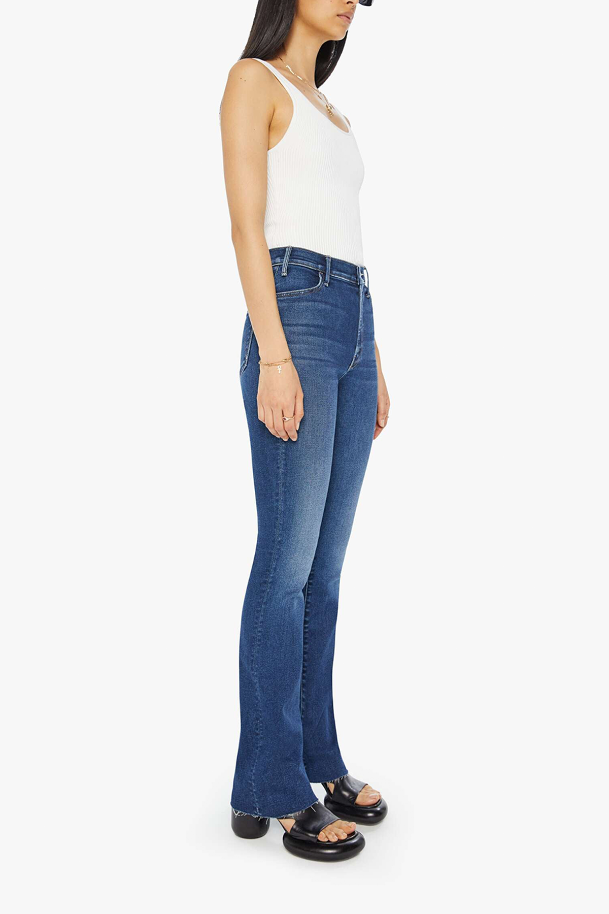 Mother The Hustler Heel Fray Jeans