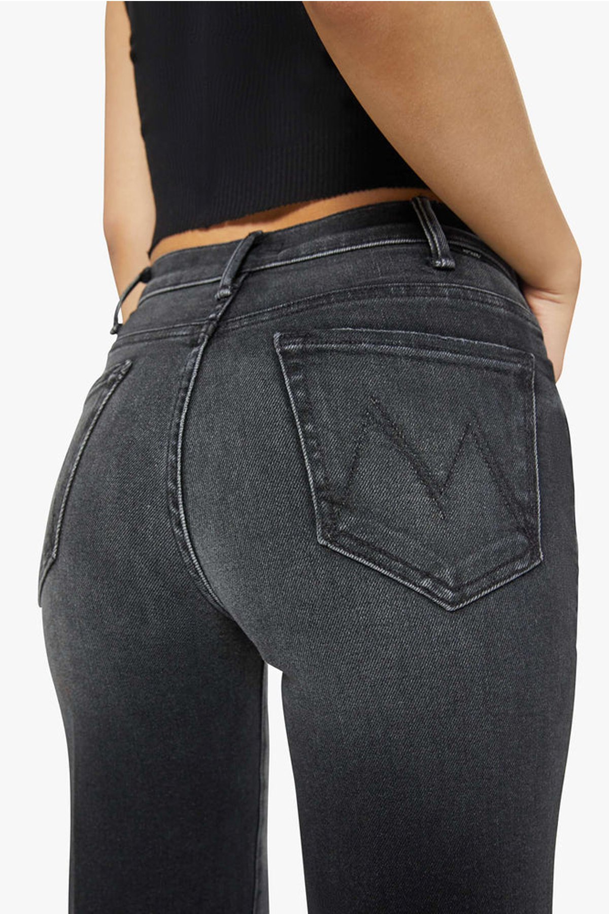 Mother The Hustler Roller Sneak Jeans