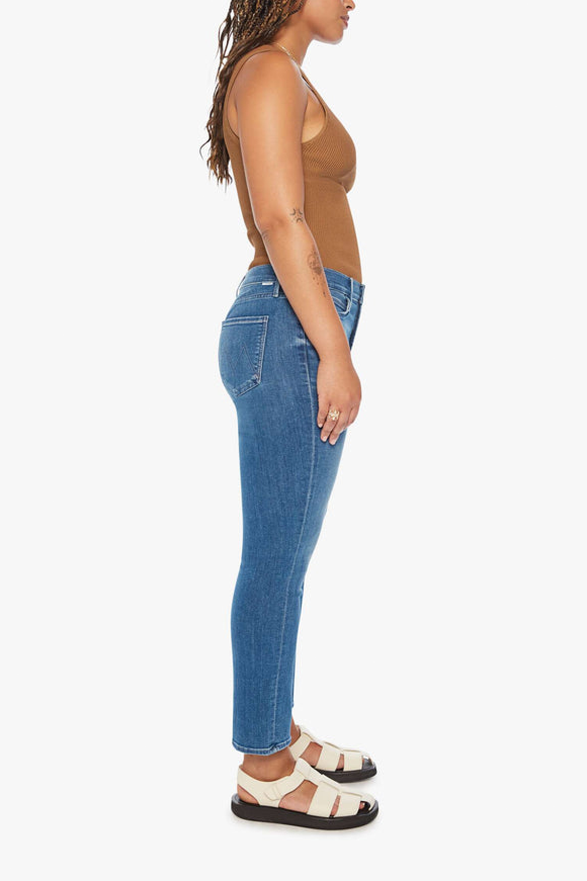 Mother The Mid Rise Dazzler Ankle Jeans