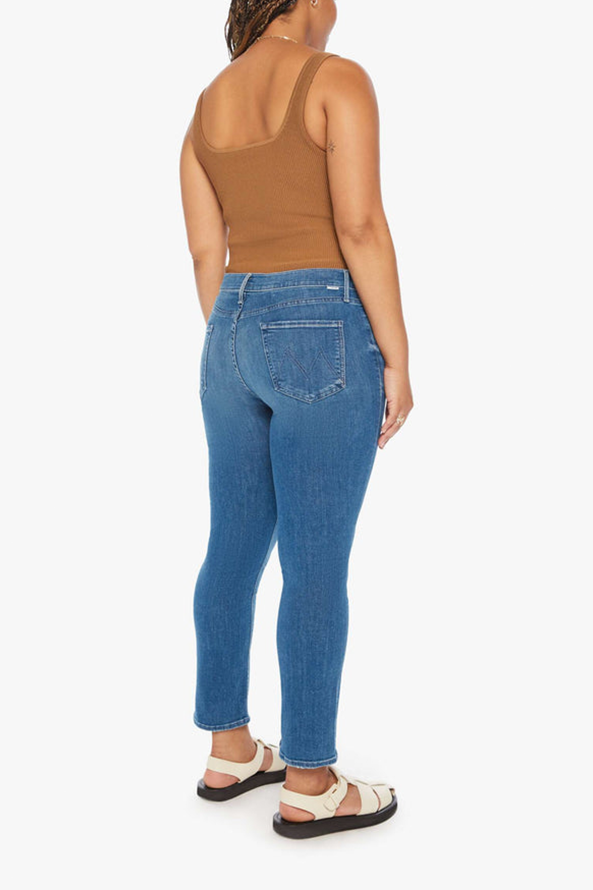 Mother The Mid Rise Dazzler Ankle Jeans