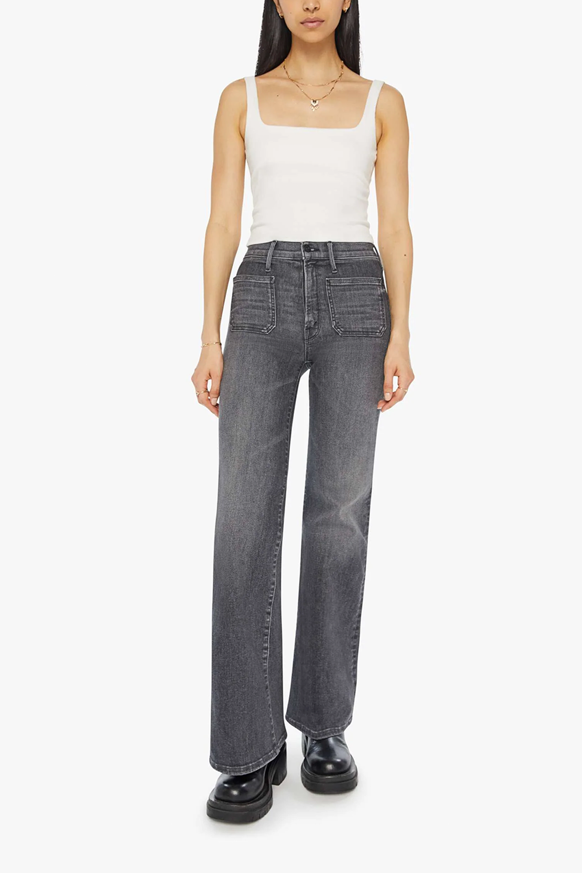 Mother The Patch Pocket Twister Sneak Jeans