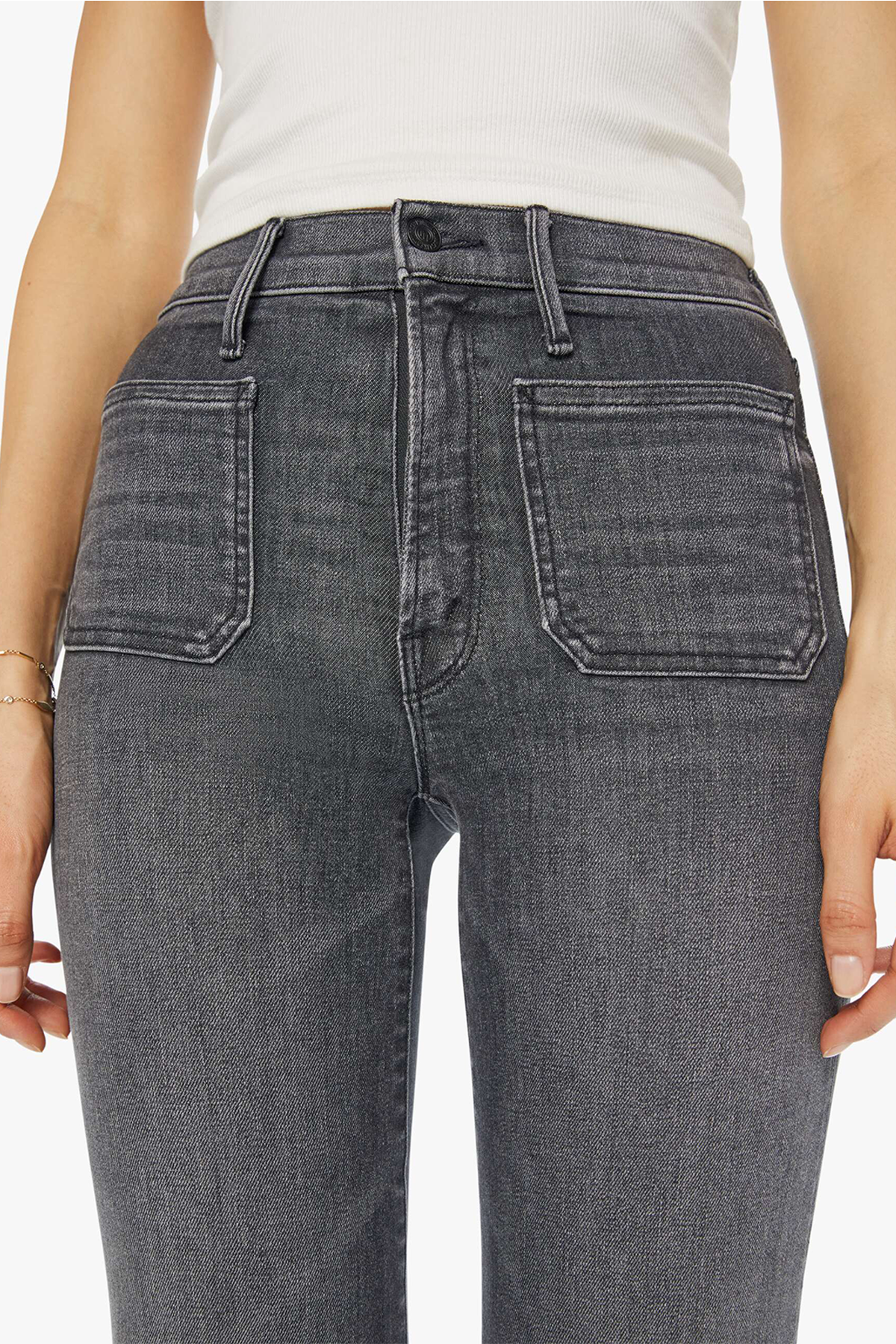 Mother The Patch Pocket Twister Sneak Jeans