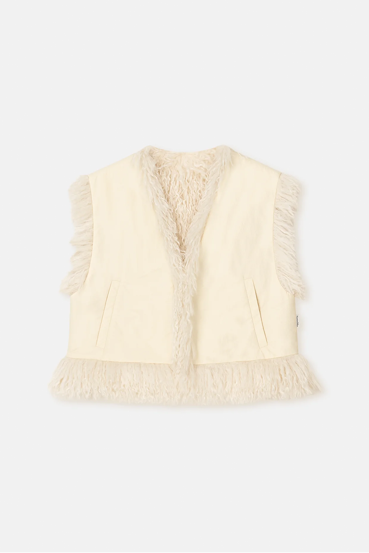 Nanushka Xylia Faux Racka Fur Vest