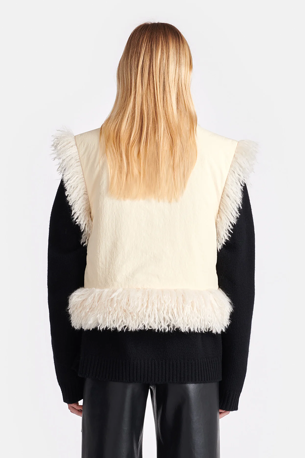 Nanushka Xylia Faux Racka Fur Vest