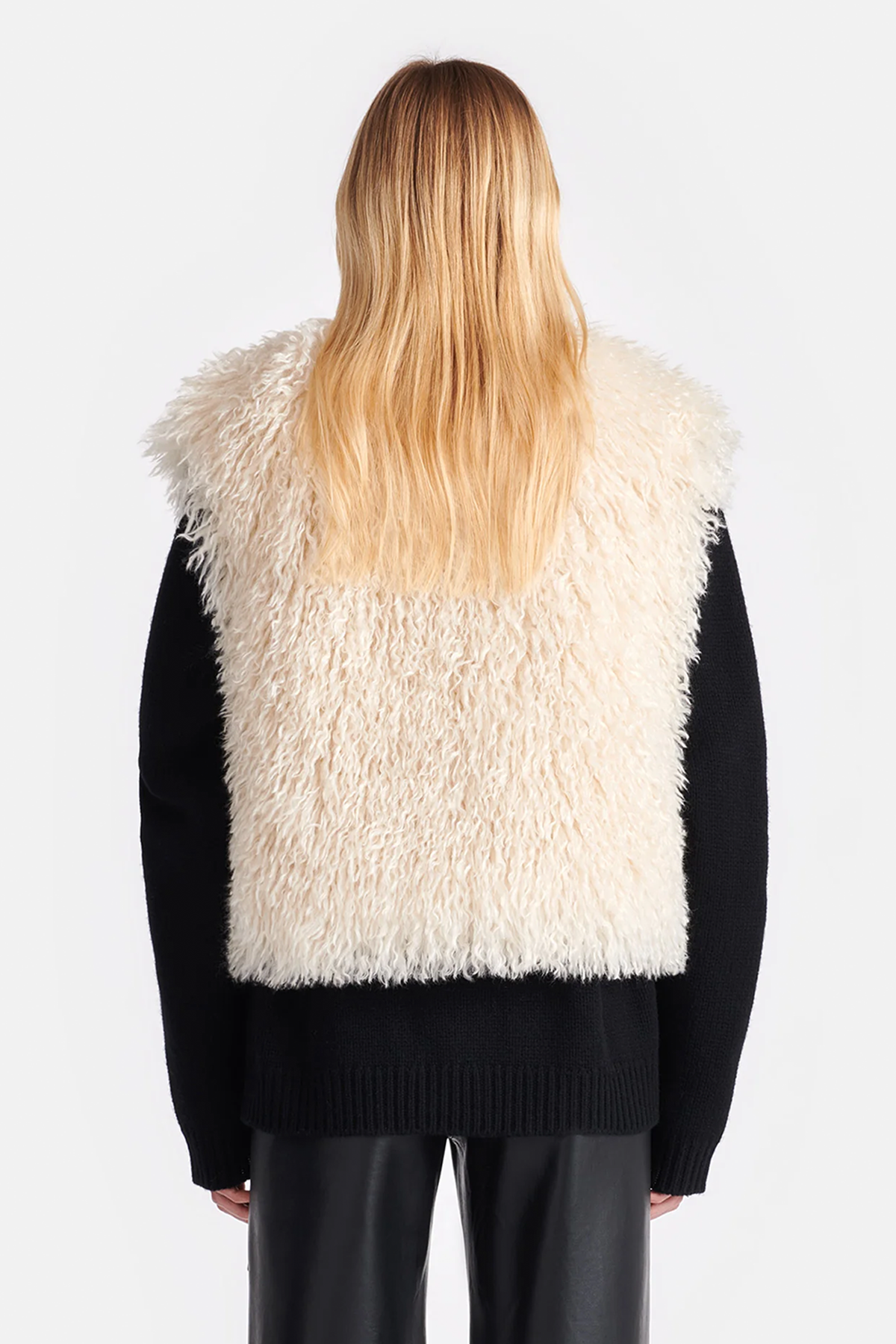 Nanushka Xylia Faux Racka Fur Vest