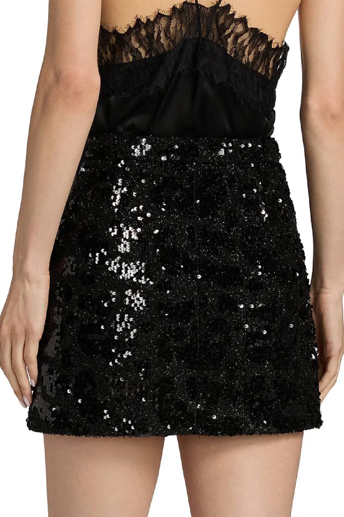 Iro Opina Sequin Embellished Mini Skirt