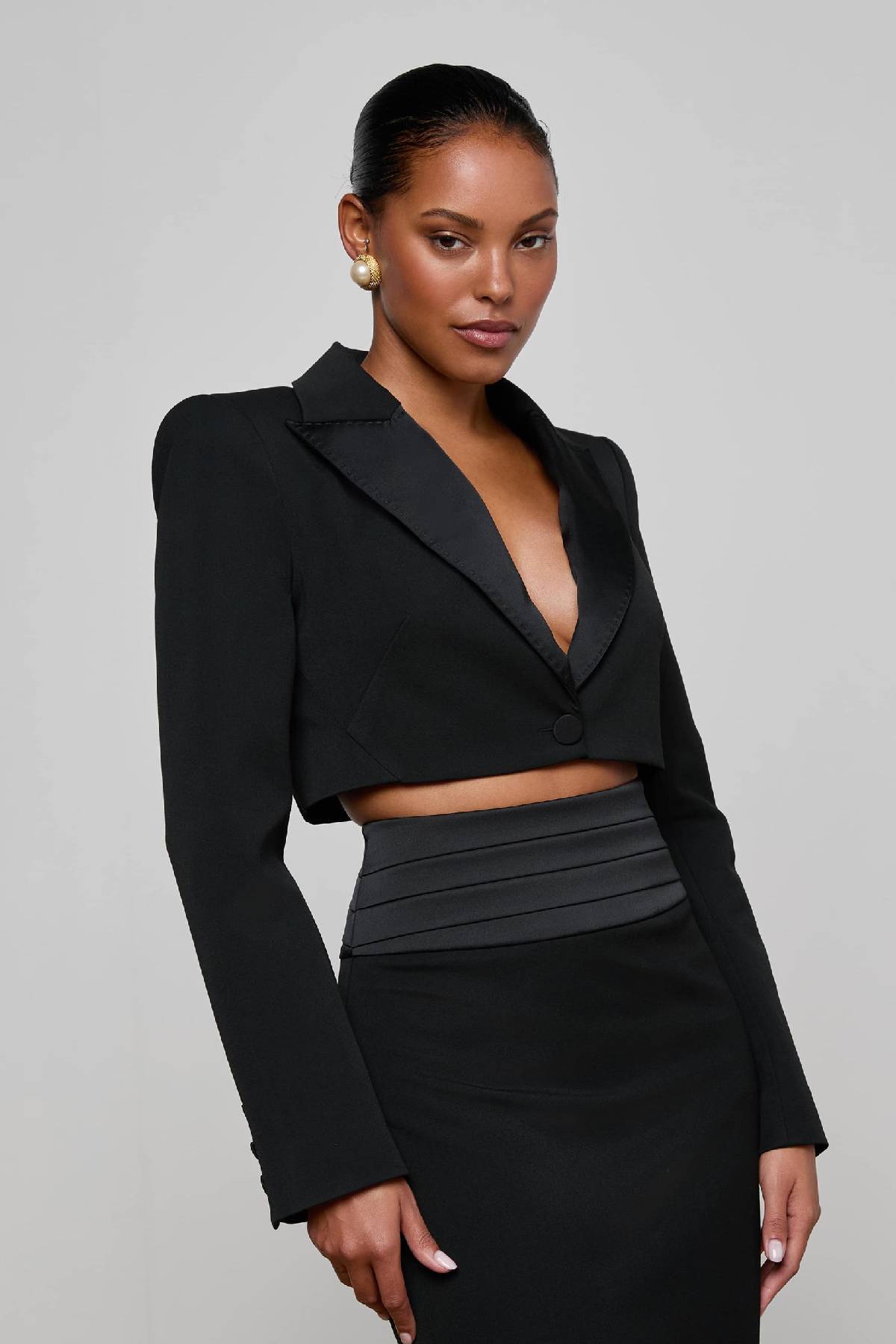 L’AGENCE Daxton Cropped Blazer