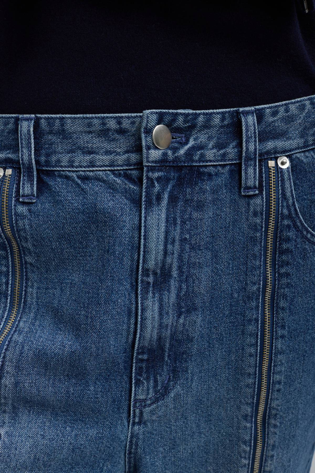 Tibi Zippered Denim Jogger