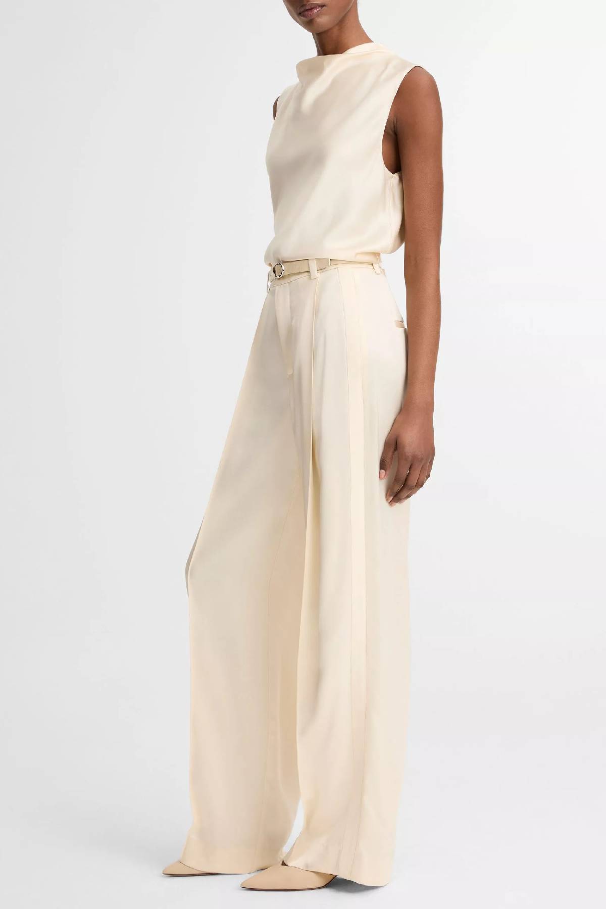 Vince High Waist Satin Trouser