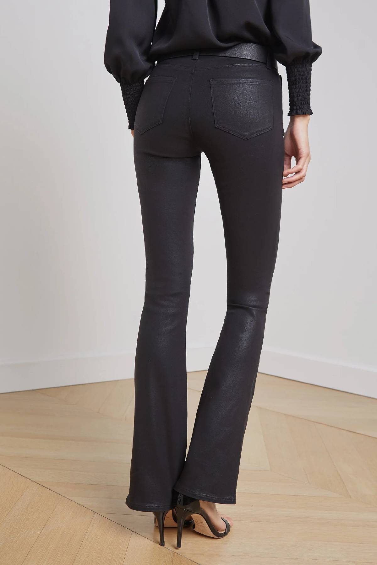 L’AGENCE Selma Coated Bootcut Jean