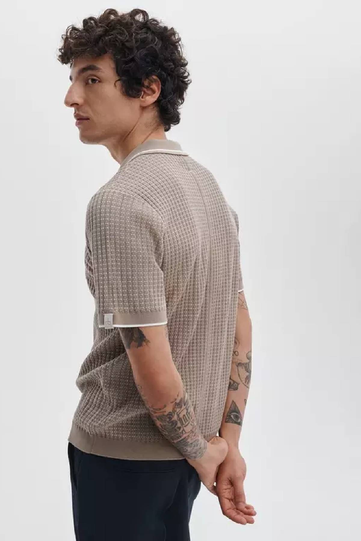 Rag & Bone Men's Harvey Rib Polo - Wolf Grey