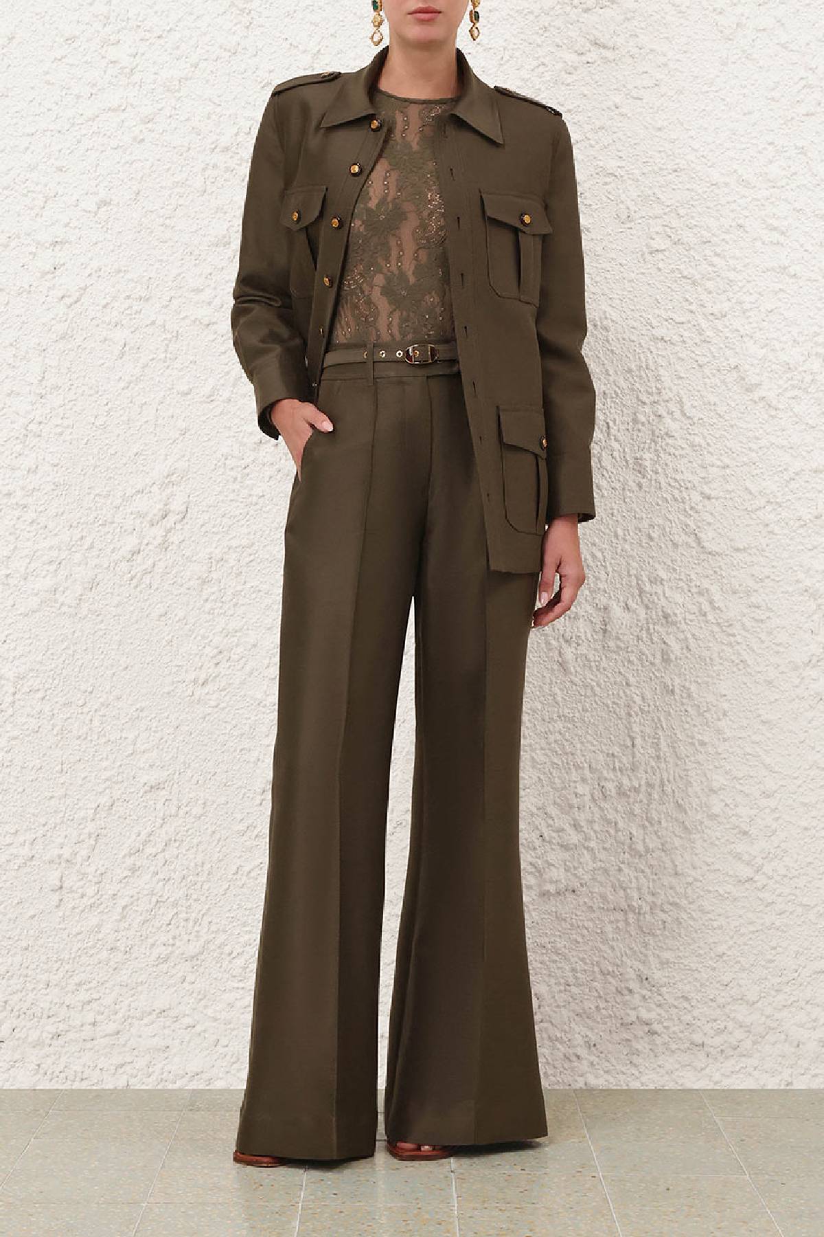 Zimmermann Rebellion Structured Flare Pant