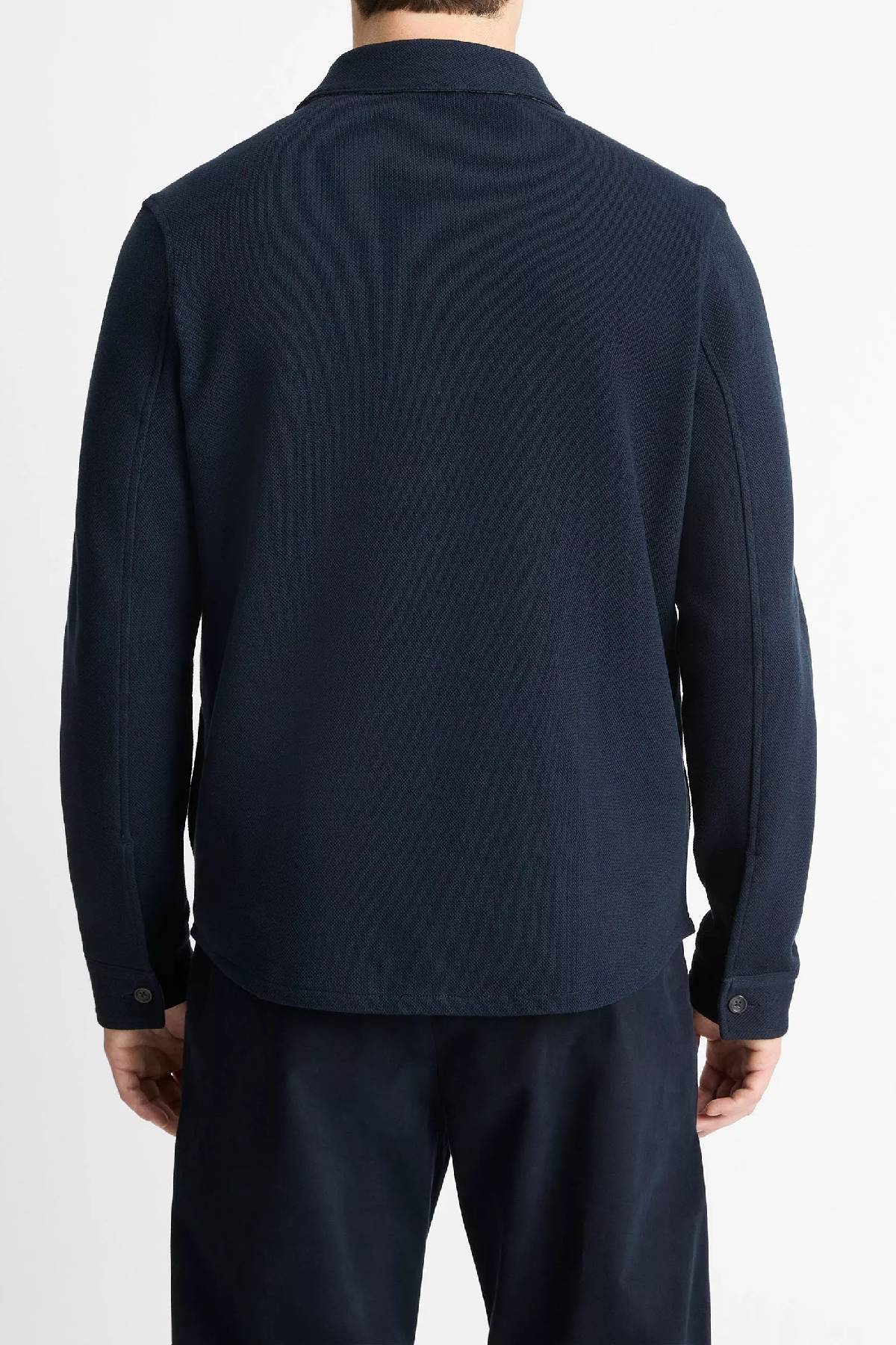 Vince Men's Double Knit Cotton Blend Piqué Shirt Jacket