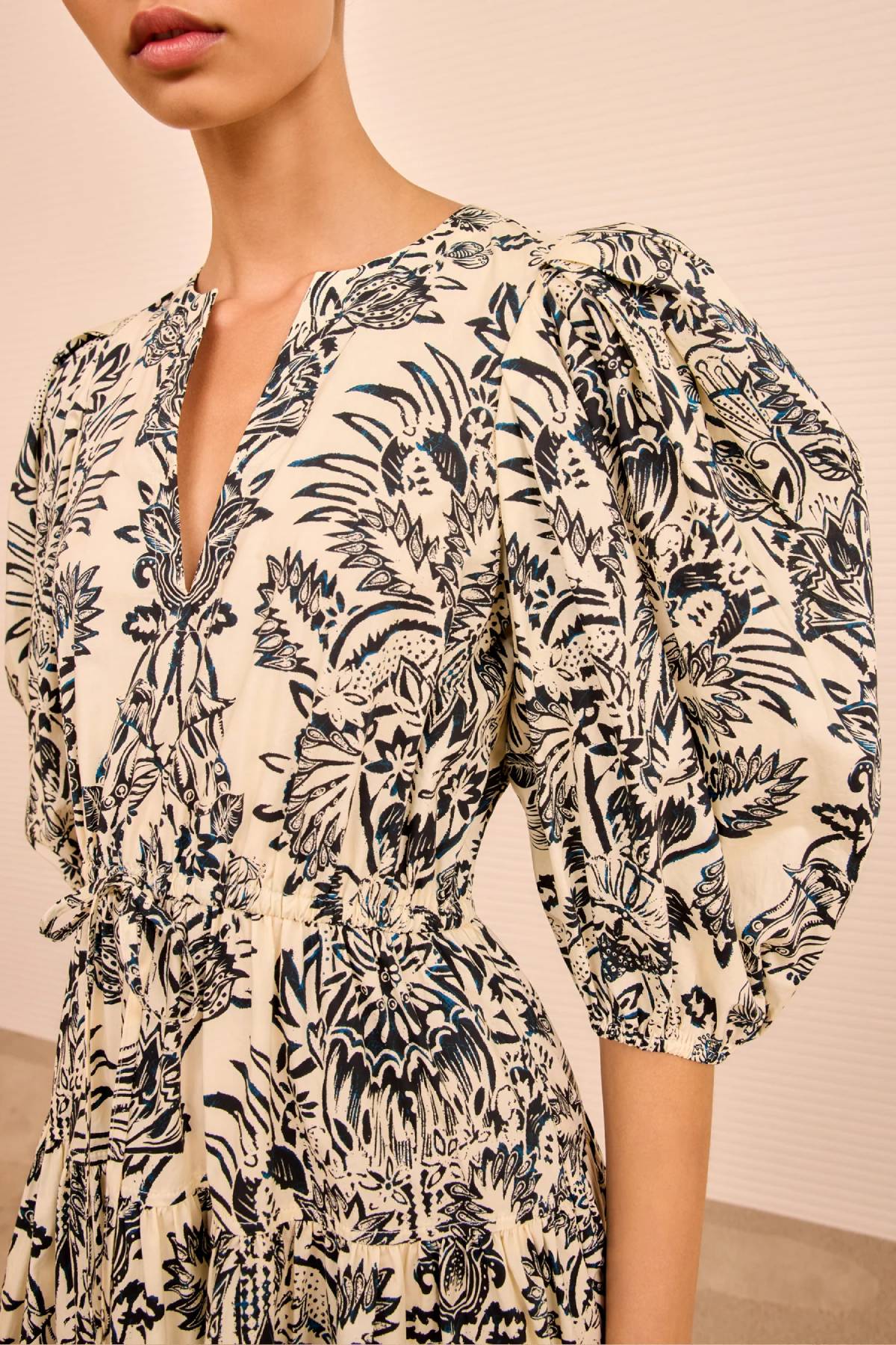 Ulla Johnson Harriet Puff Sleeve Midi Dress