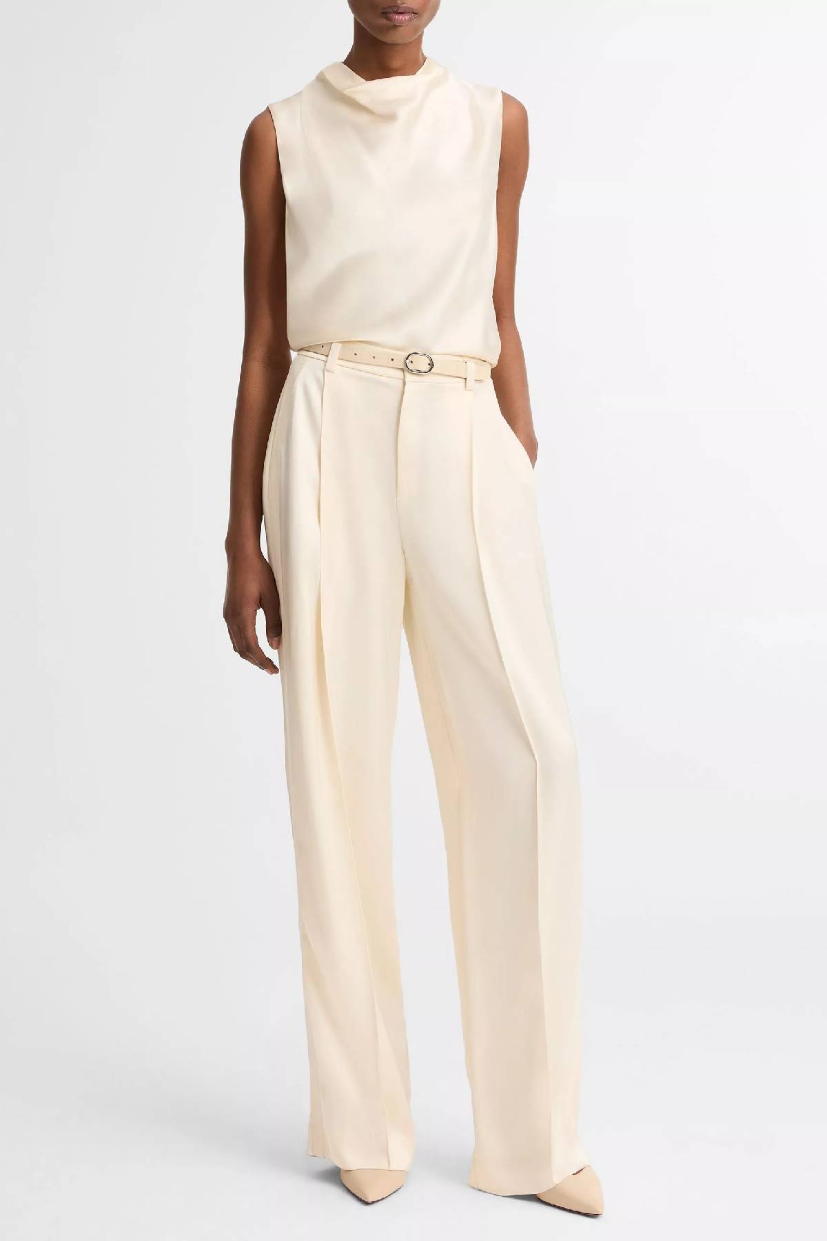 Vince High Waist Satin Trouser