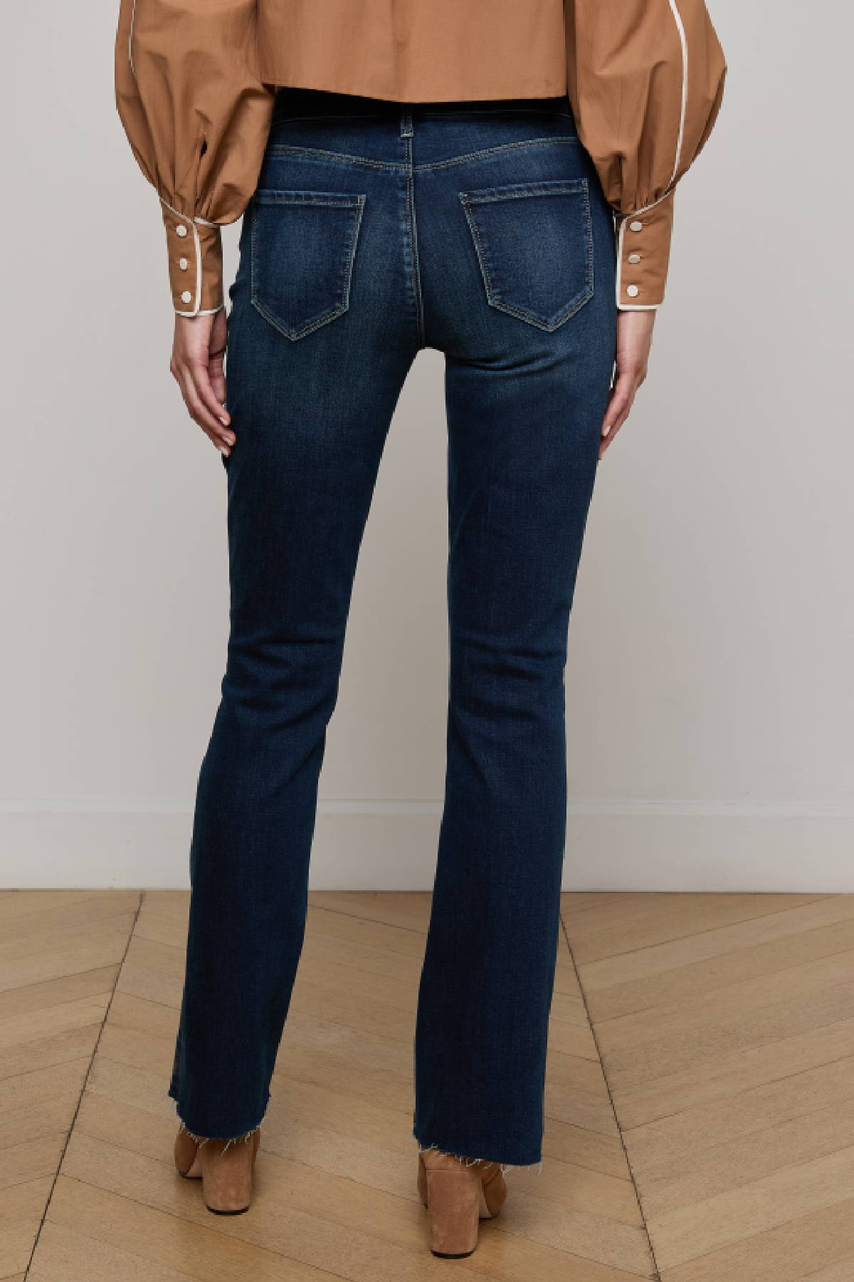 L’AGENCE Sneeki Low-Rise Sneaker Straight Jean