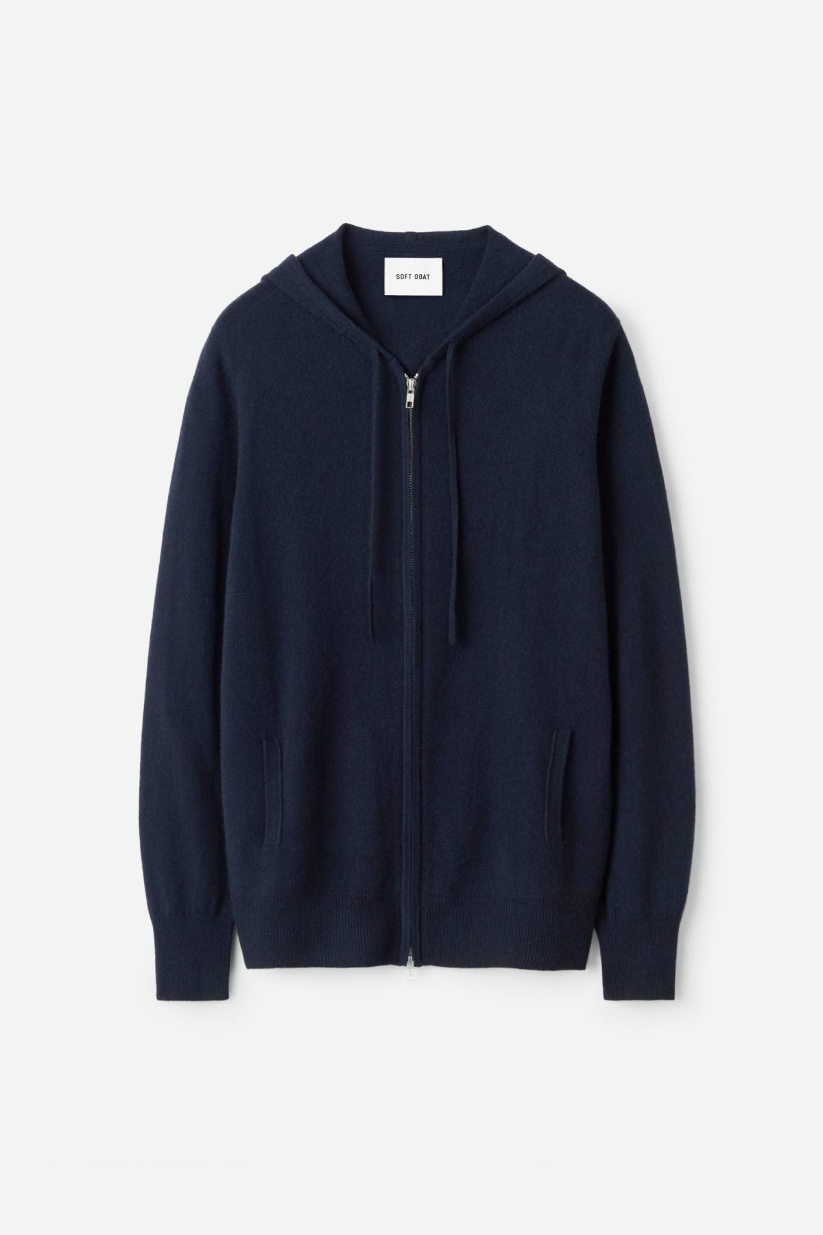 Soft Goat Men's Zip Hoodie - Navy