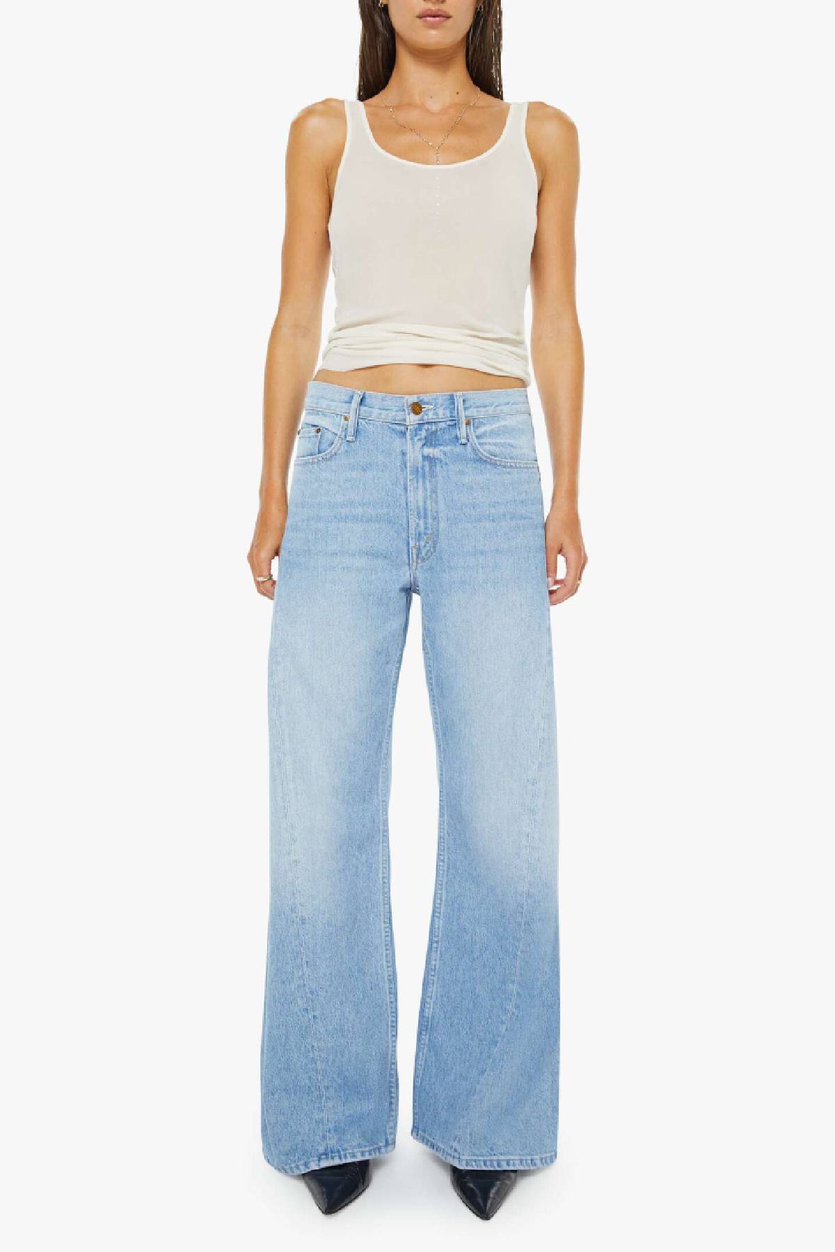 Mother The Lemon Twist Sneak Jeans