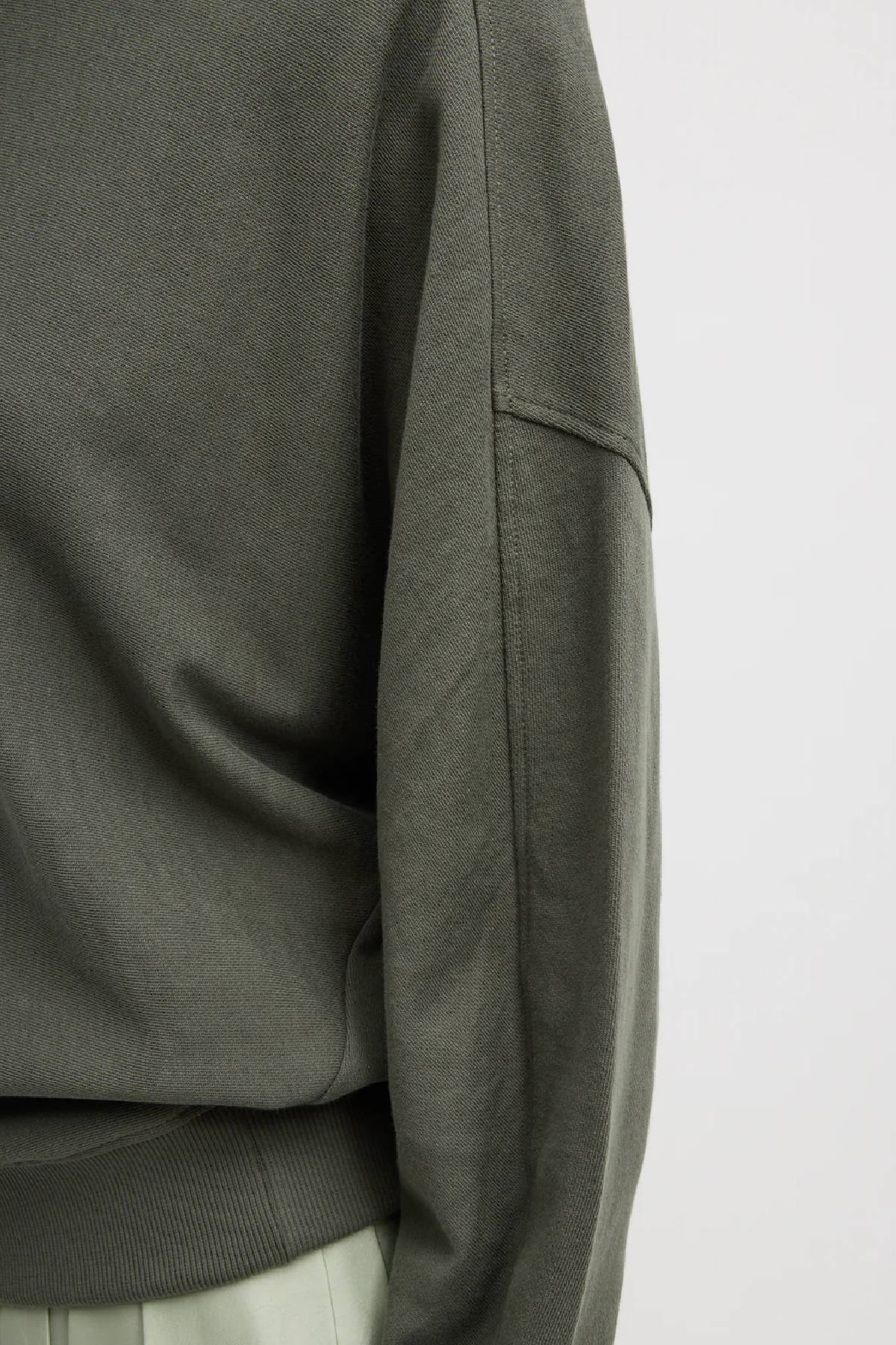 Tibi Light Weight Sweatshirting Crewneck Sweatshirt