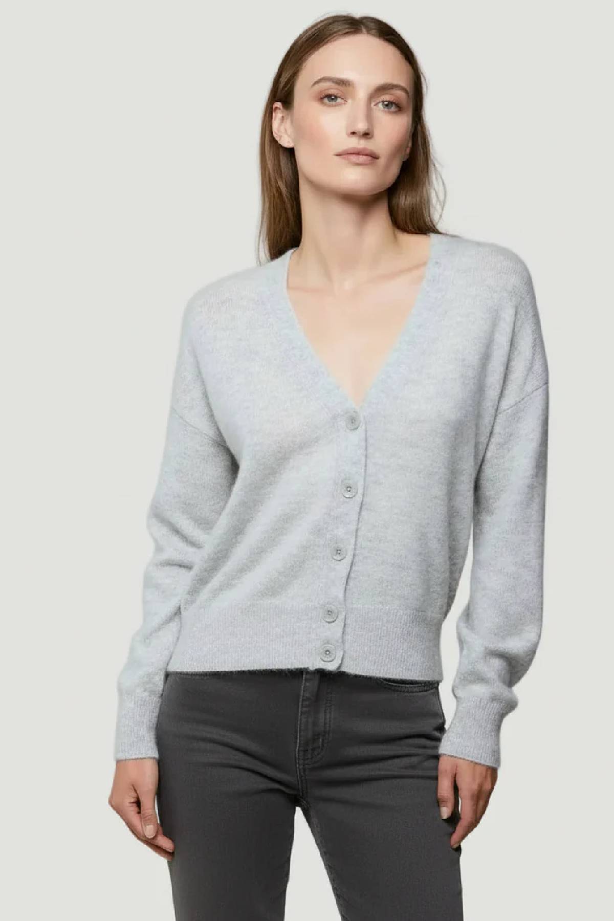 Majestic Filatures Cashmere Silk Button V-Neck Cardigan