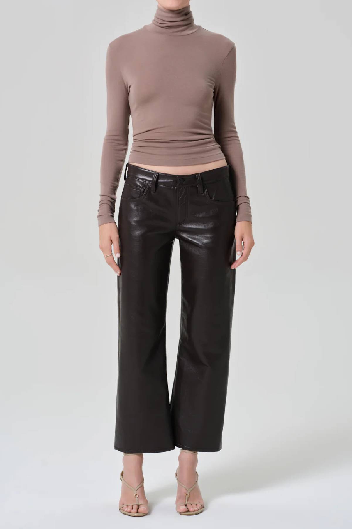 Citizens of Humanity Faye Vintage Straight Recycle Leather Pant