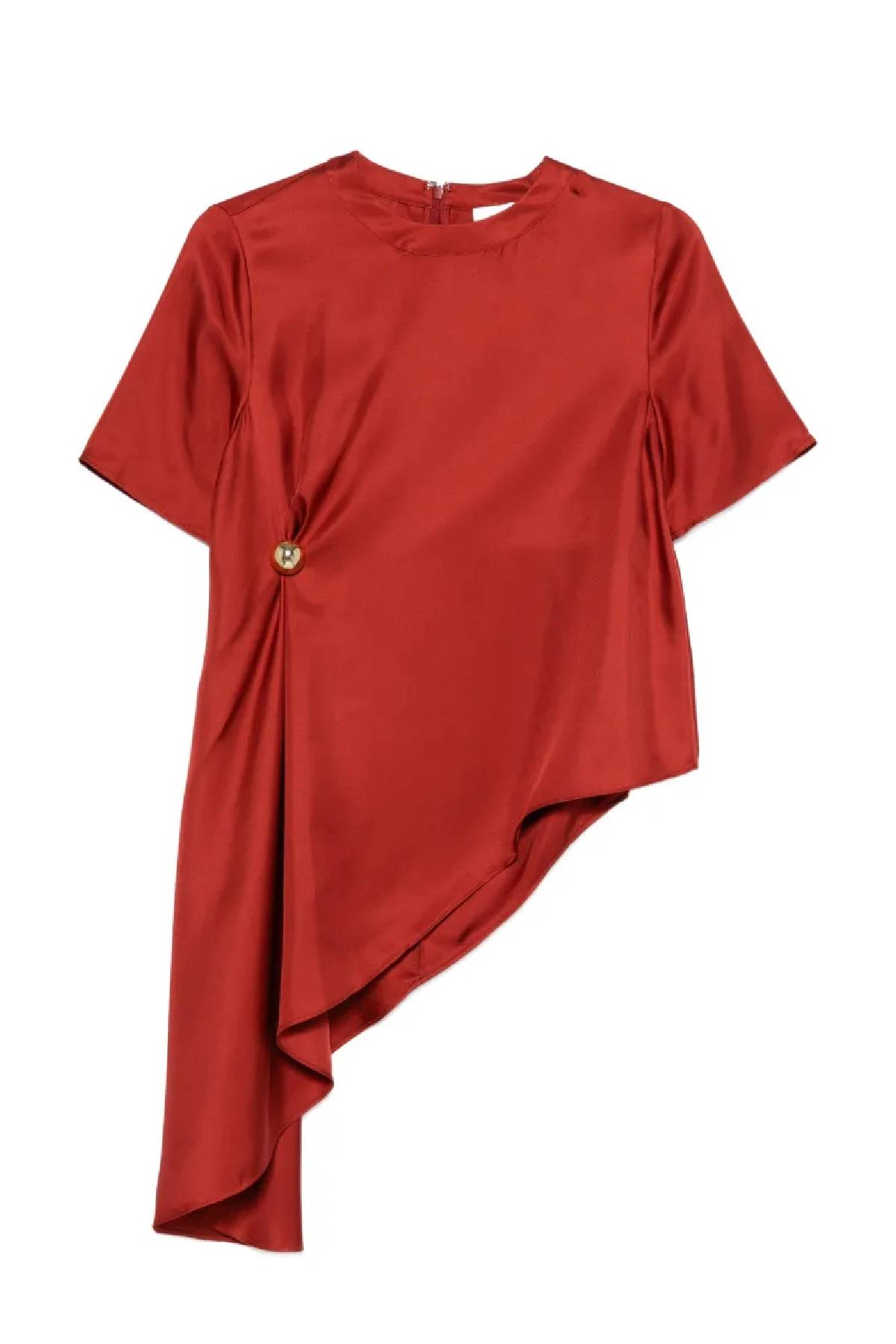 Loulou de Saison Madea Draped Asymmetric Top