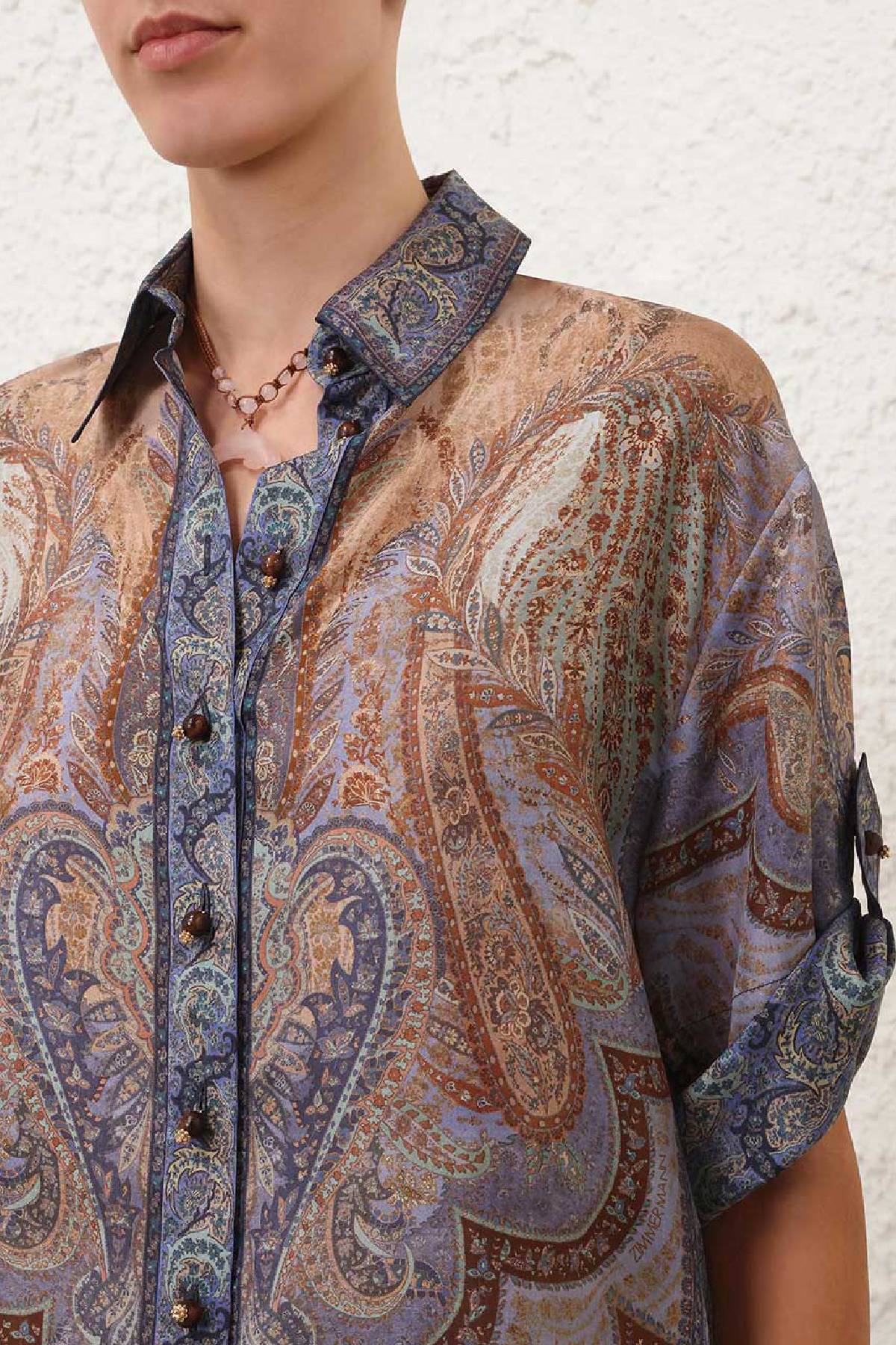 Zimmermann Wanderlust Short Sleeve Shirt