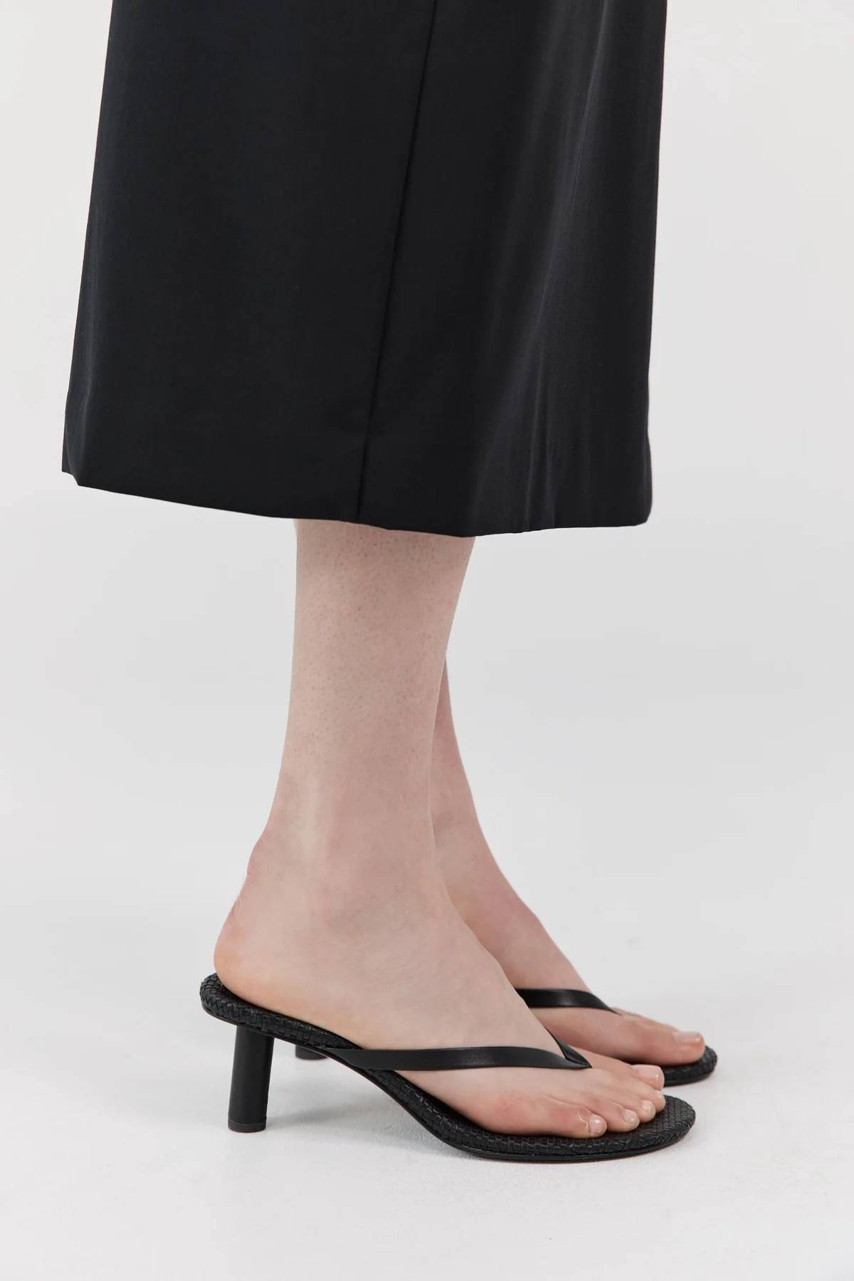 St. Agni Woven Thong Heel