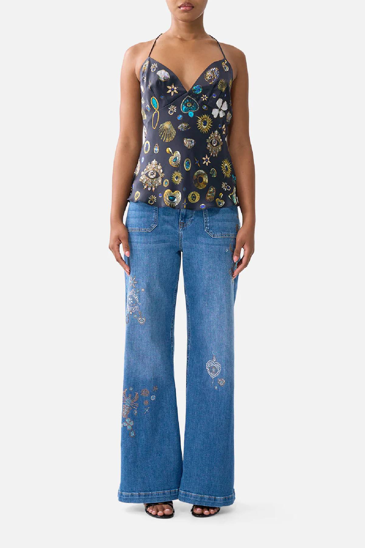 Camilla Chain Detail Bias Cami