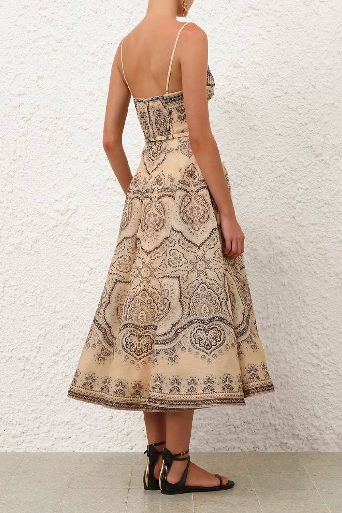 Zimmermann Luna Twist Midi Dress