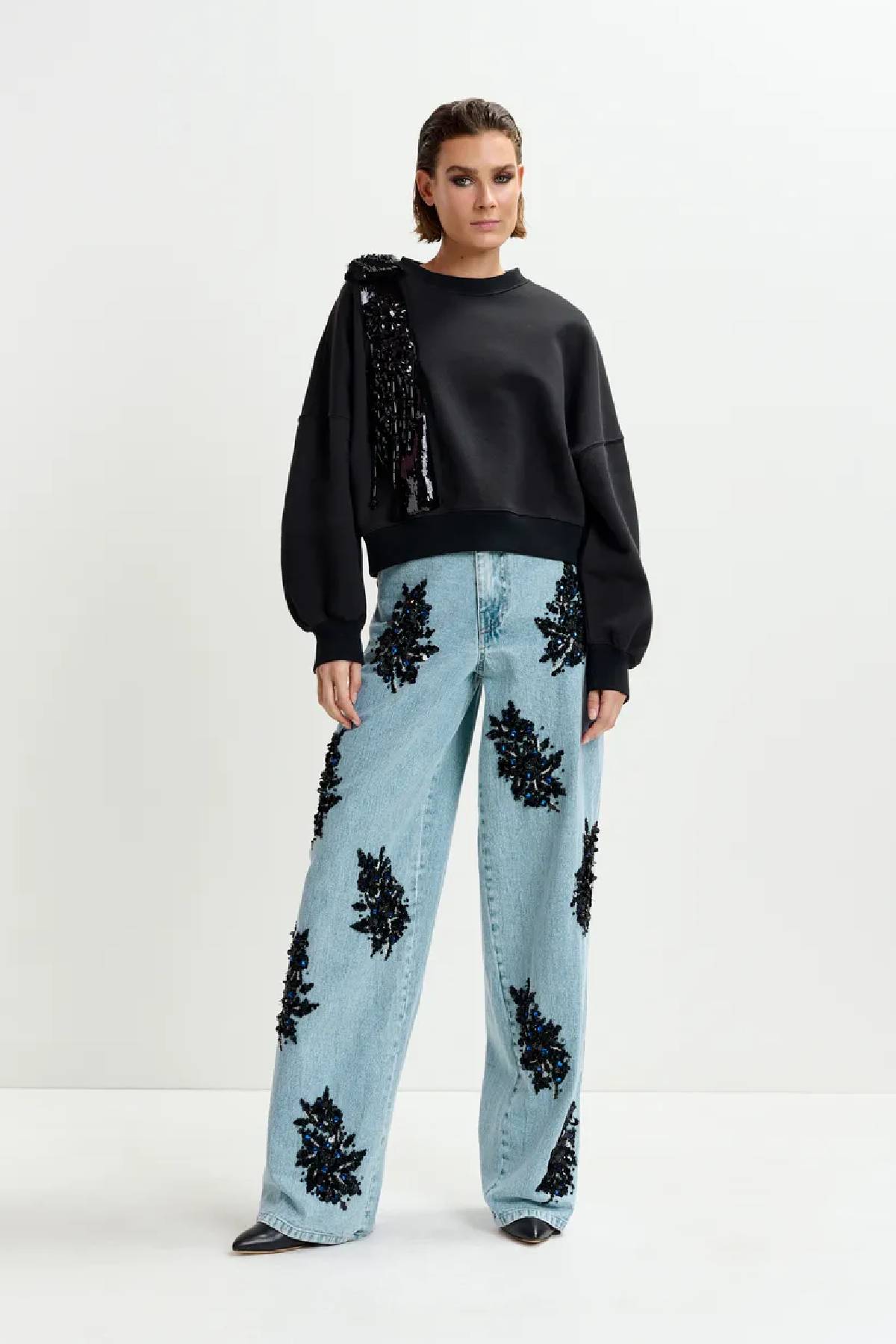 Essentiel Antwerp Ijoux Embroidered Sweatshirt