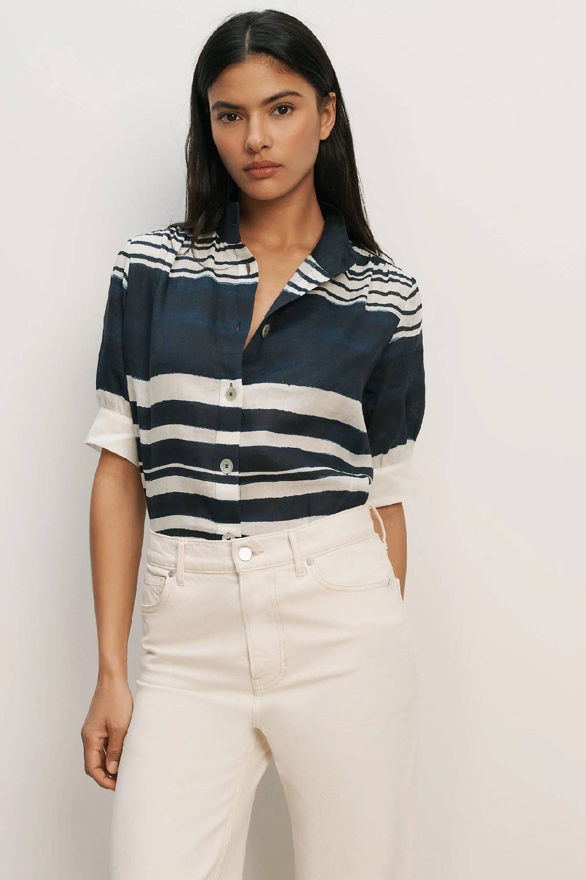 Veronica Beard Hollandale Button-Down Shirt