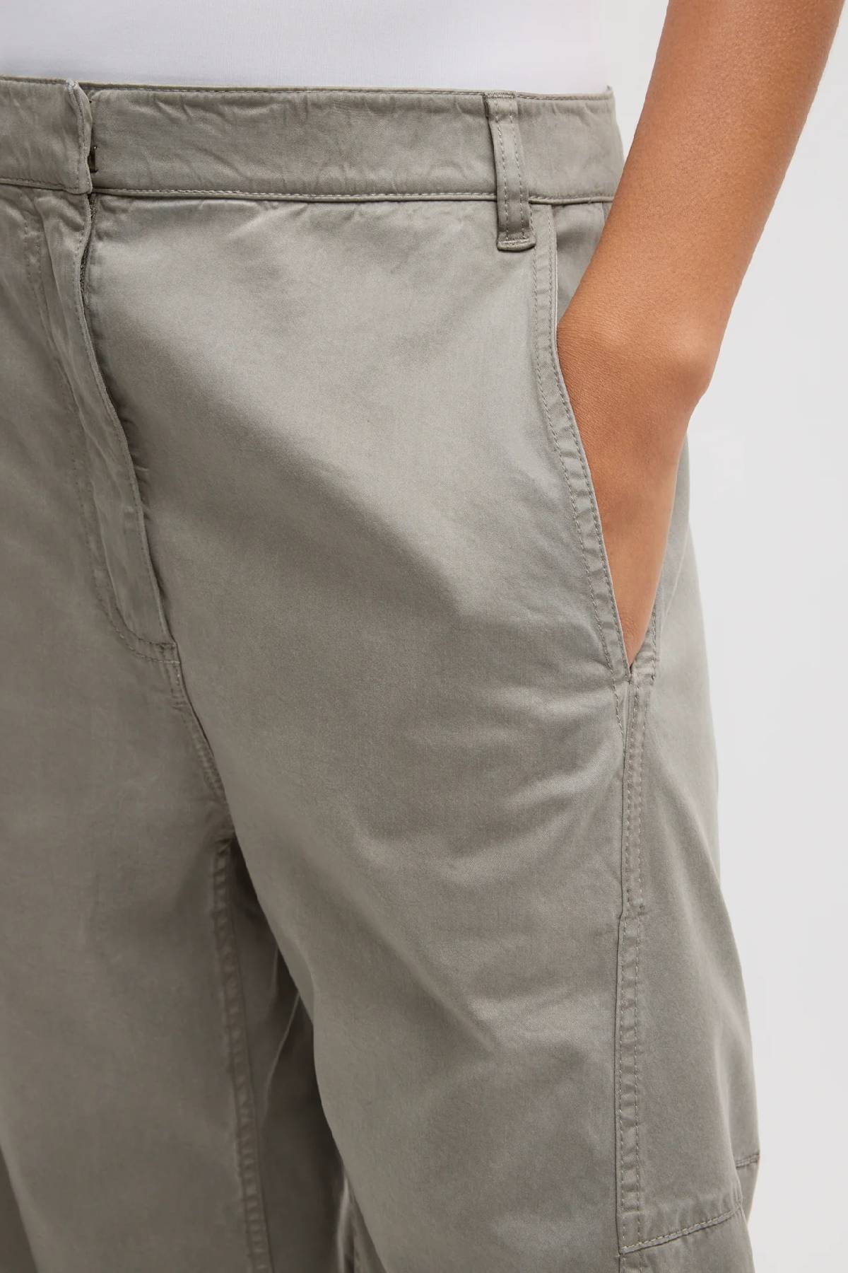 Tibi Reactive Garment Dyed Stretch Twill Sid Pant