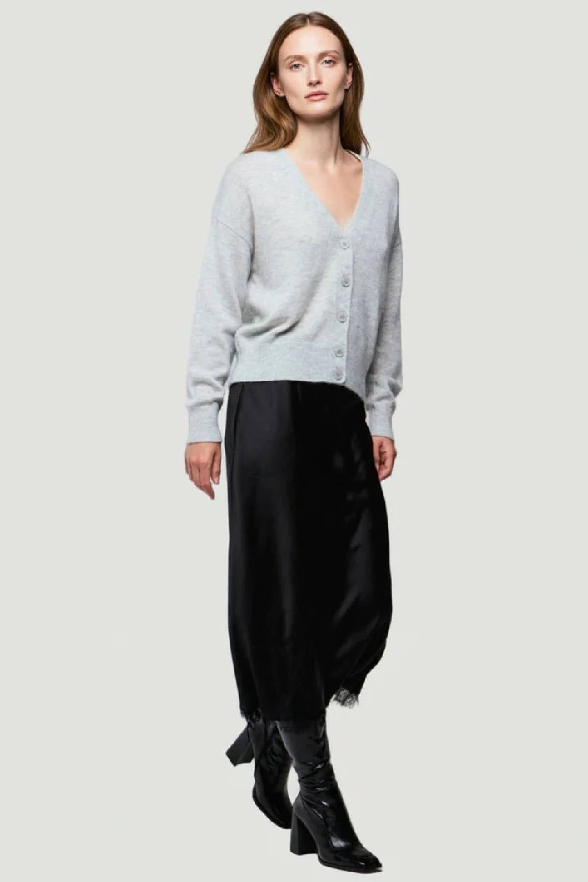 Majestic Filatures Cashmere Silk Button V-Neck Cardigan