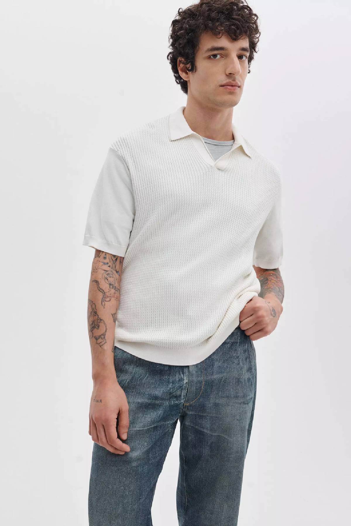 Rag & Bone Men's Saxon Silk Blend Johnny Polo