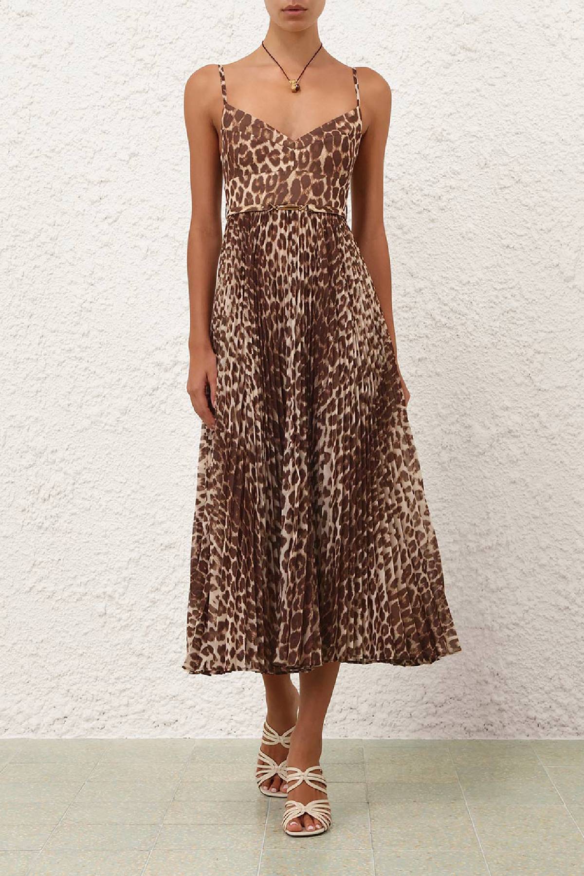 Zimmermann Sunray Pleated Picnic Dress