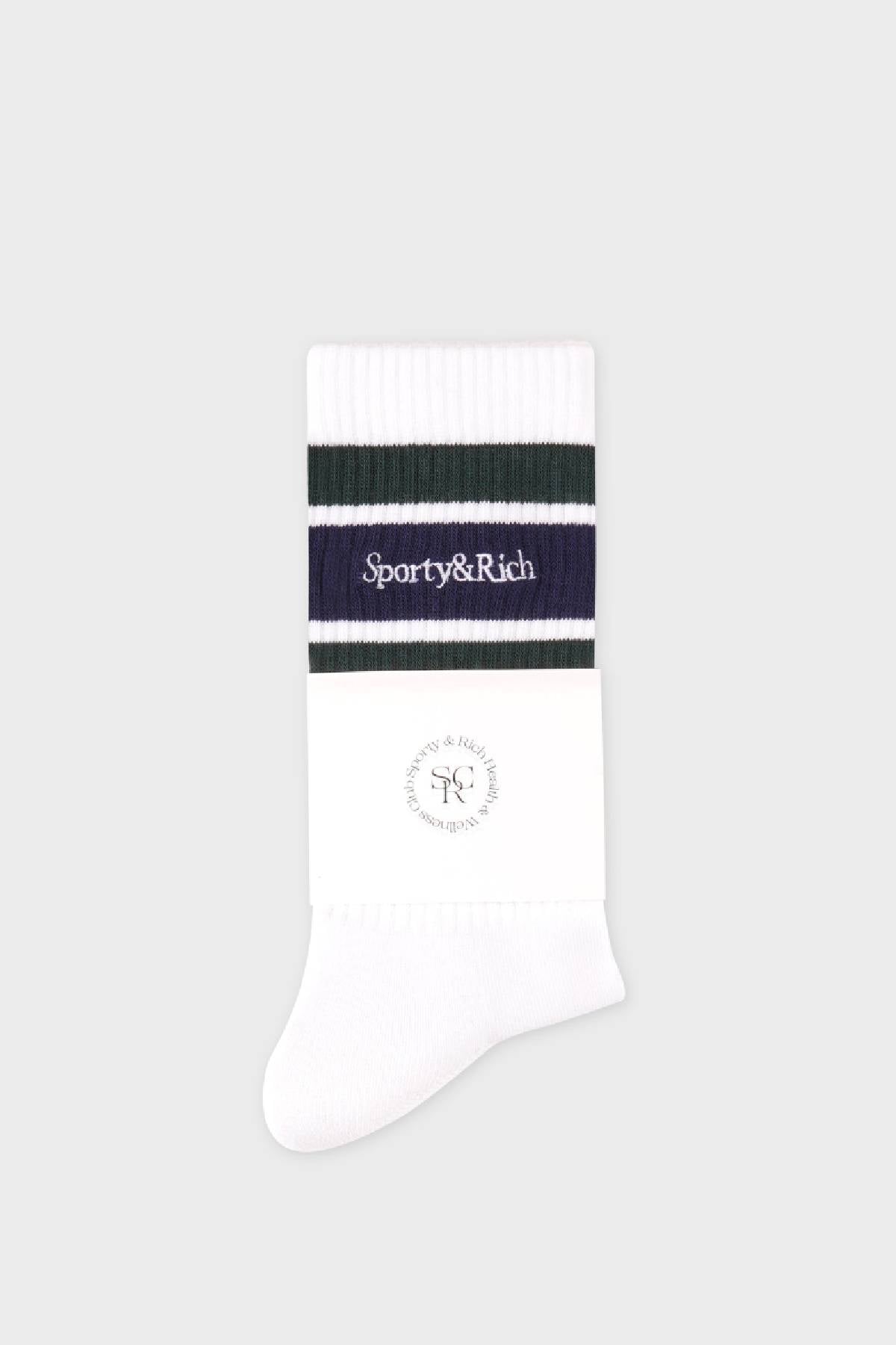 Sporty & Rich Serif Logo Socks
