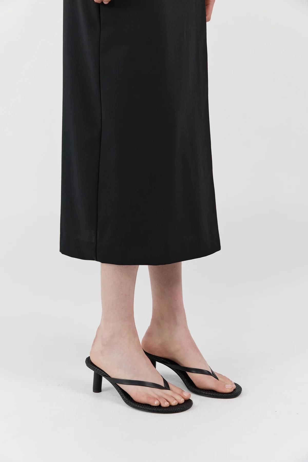 St. Agni Woven Thong Heel