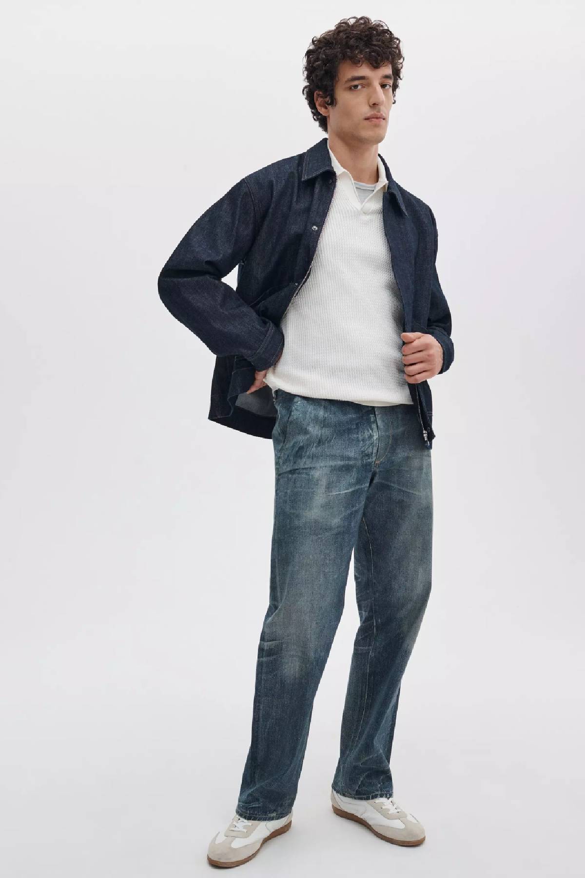 Rag & Bone Men's Saxon Silk Blend Johnny Polo