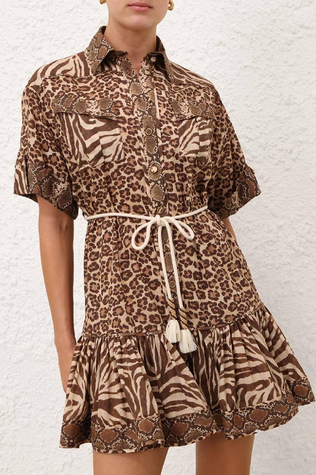 Zimmermann Wanderlust Lantern Mini Dress