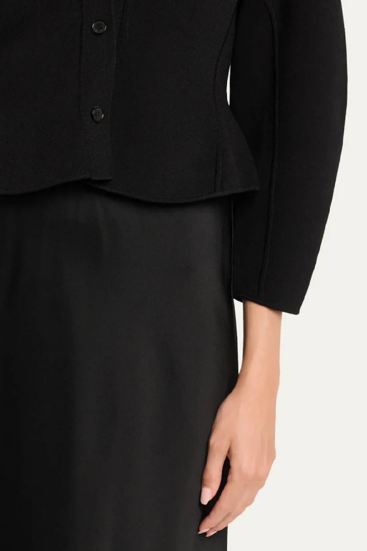 Ashlyn Henry Knit Cardigan - Black