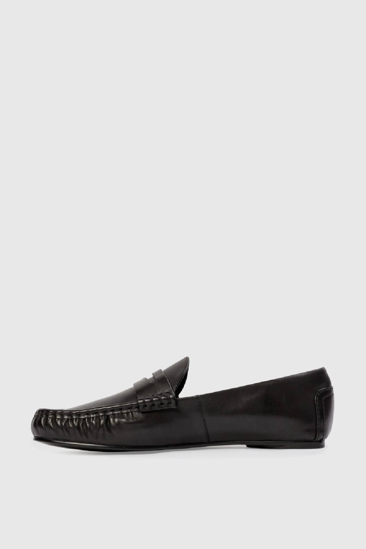 Black Suede Studio Darlyn Loafer